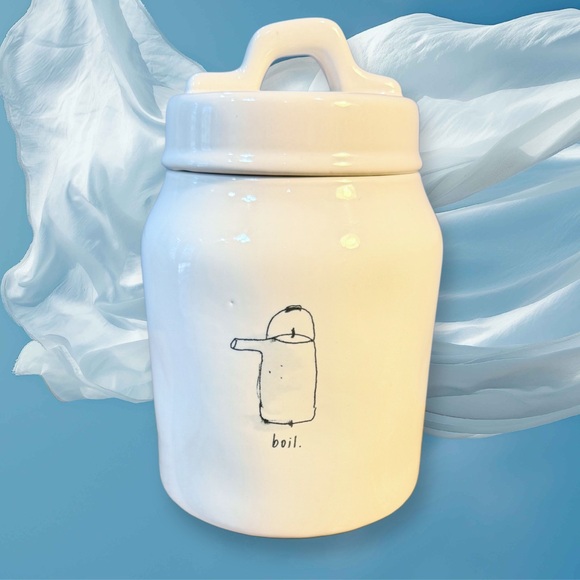 Rae Dunn BOIL Icon Canister OF VHTF RARE BoutiqueVintage